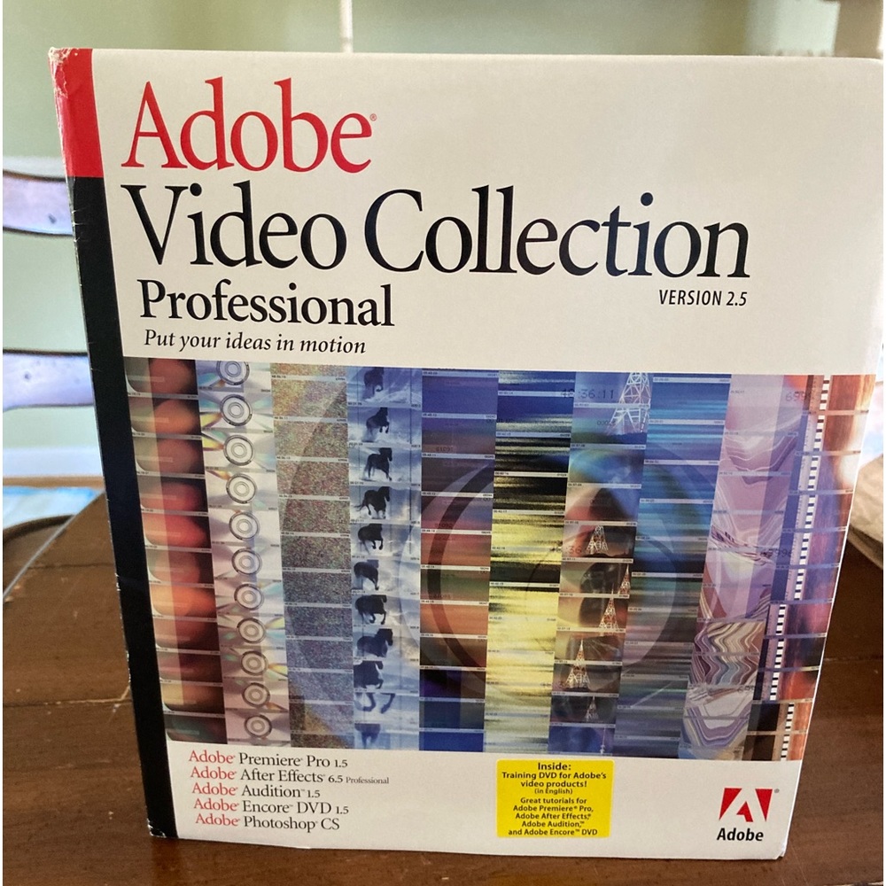 NWOT Adobe video collection professional.